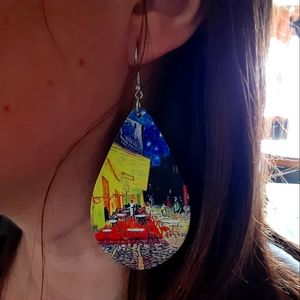 Van Gogh Cafe Terrace at Night Dangle Earrings gift